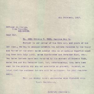 Soldier packet page