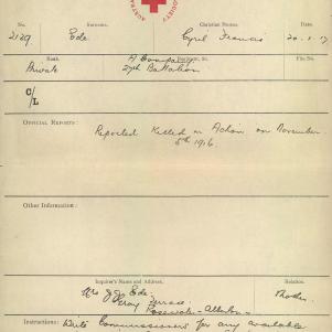 Soldier packet page