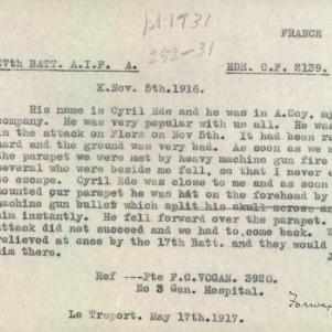 Soldier packet page