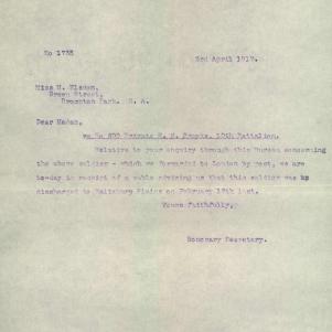 Soldier packet page