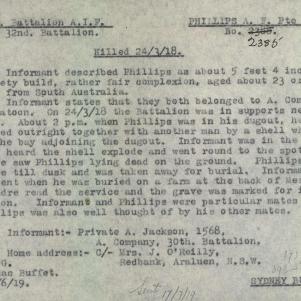 Soldier packet page