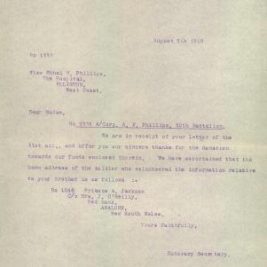 Soldier packet page