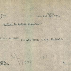 Soldier packet page
