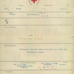 Soldier packet page