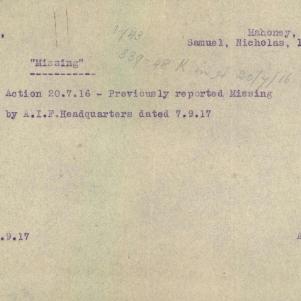 Soldier packet page