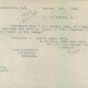 Soldier packet page