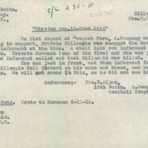 Soldier packet page