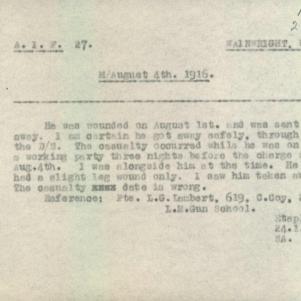 Soldier packet page