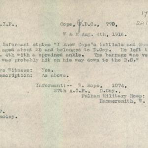 Soldier packet page