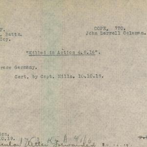 Soldier packet page