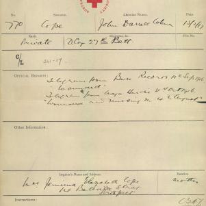 Soldier packet page