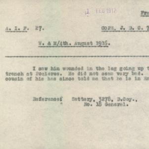 Soldier packet page