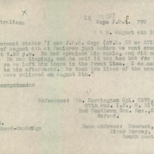 Soldier packet page