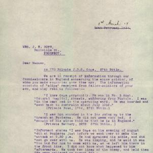 Soldier packet page