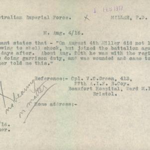Soldier packet page