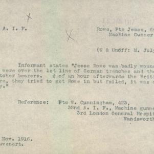 Soldier packet page
