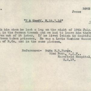 Soldier packet page
