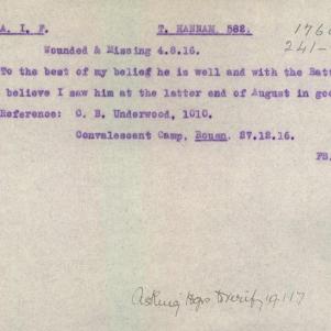 Soldier packet page