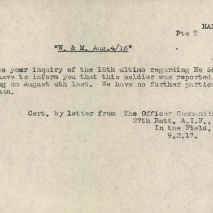 Soldier packet page