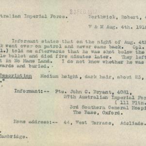 Soldier packet page