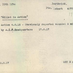 Soldier packet page