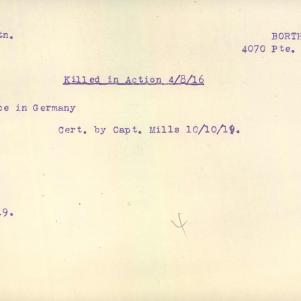 Soldier packet page