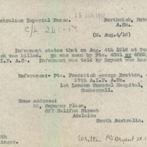 Soldier packet page