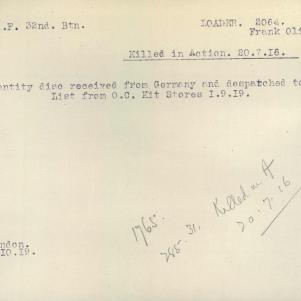 Soldier packet page