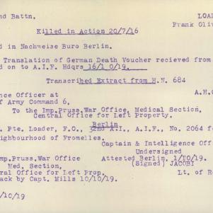 Soldier packet page