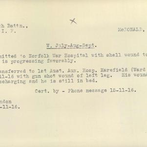Soldier packet page