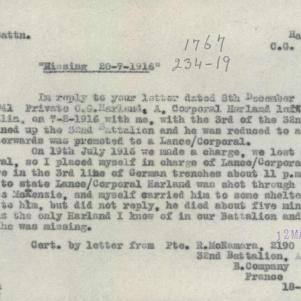 Soldier packet page