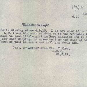 Soldier packet page