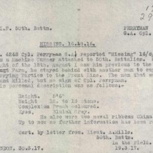Soldier packet page
