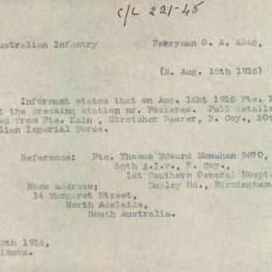Soldier packet page