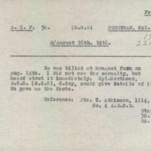 Soldier packet page