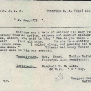 Soldier packet page