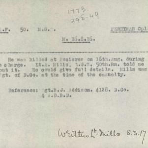 Soldier packet page