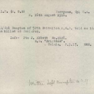 Soldier packet page