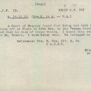 Soldier packet page