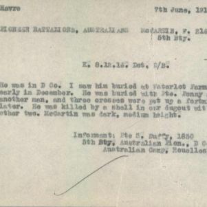 Soldier packet page