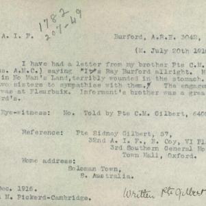 Soldier packet page