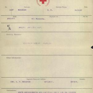 Soldier packet page