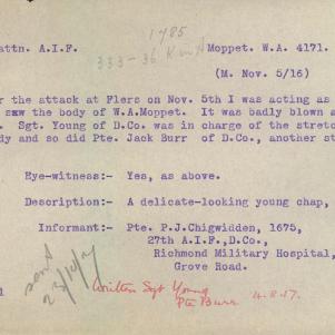 Soldier packet page