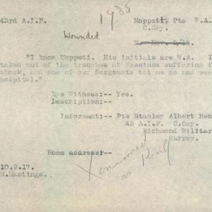 Soldier packet page