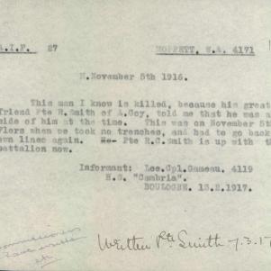 Soldier packet page