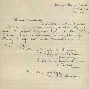 Soldier packet page