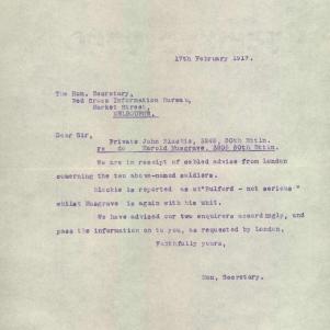Soldier packet page