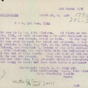 Soldier packet page