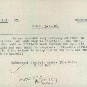 Soldier packet page