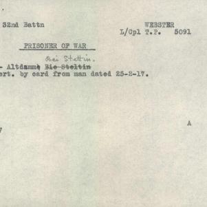 Soldier packet page
